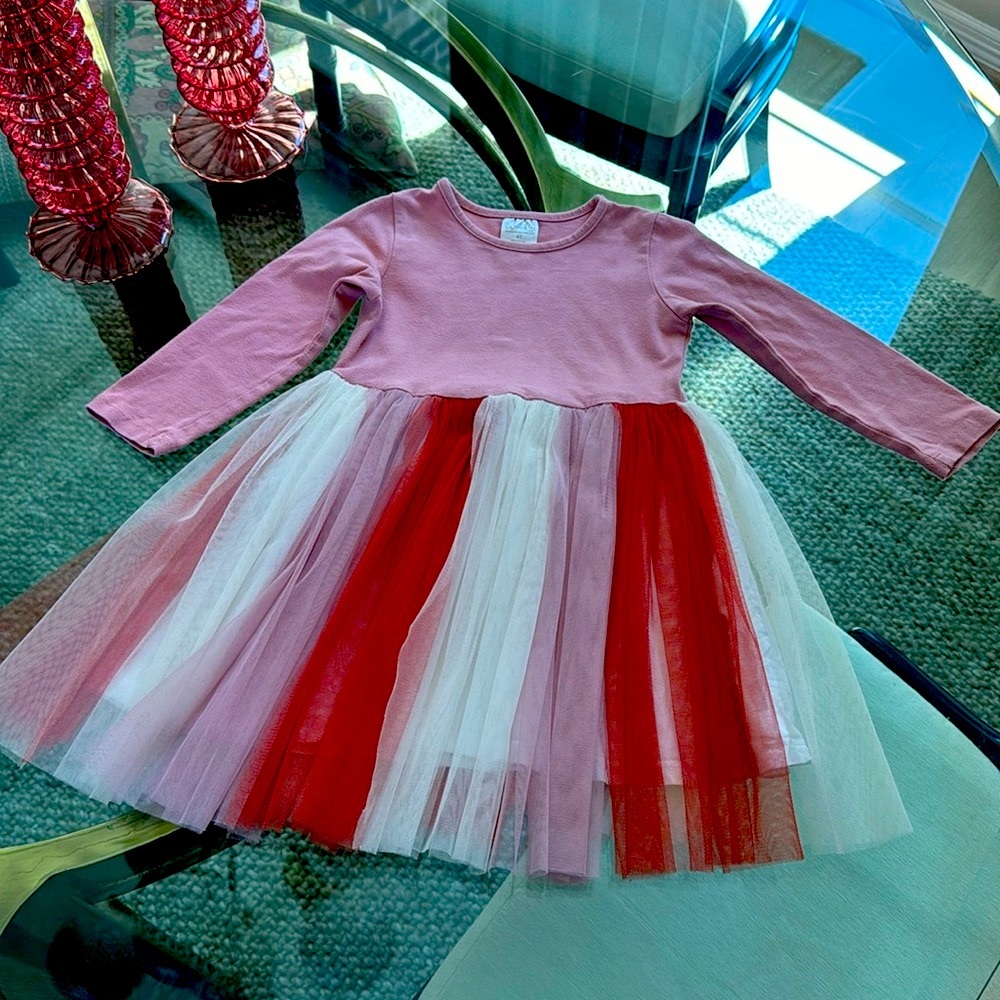 Rose Sweet Wink 4T fairy dress with long sleeves